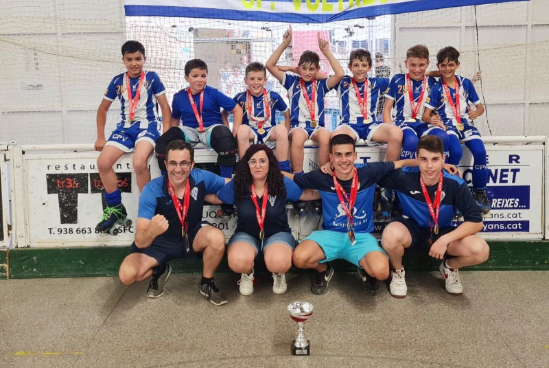 El Benjamí A celebrant el títol aconseguit