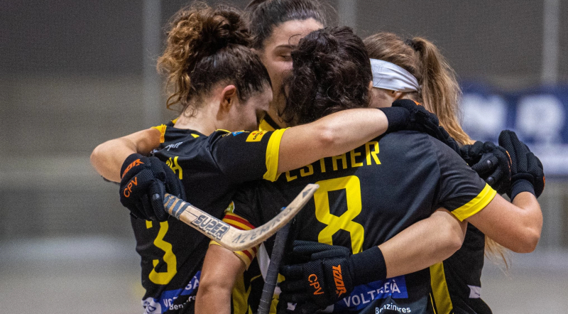 Esther Vistós ha estat l'autora de 4 dels gols de l'equip (foto: Fecapa - @hockey_vali)