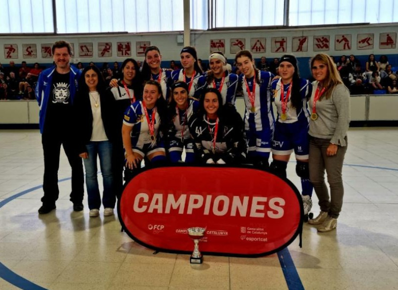 Les jugadores del Voltregà van obtenir un nou títol, a Santa Coloma de Farners