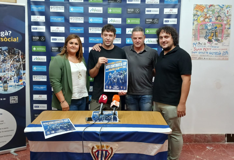 Verónica Ruiz, Toni Soldevila, David Soy i Gerard Sancho durant la presentació