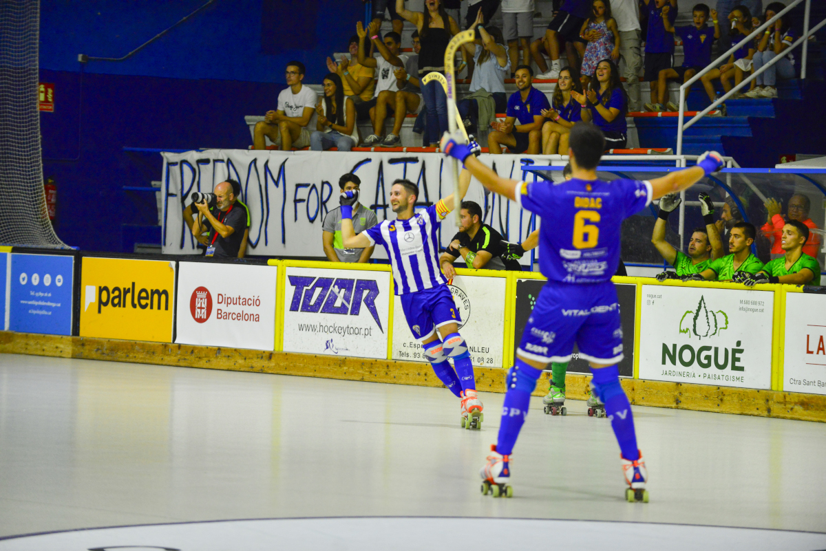 El Voltregà ha tancat un partit rodó d'inici a final. Foto: Alex Liañez 