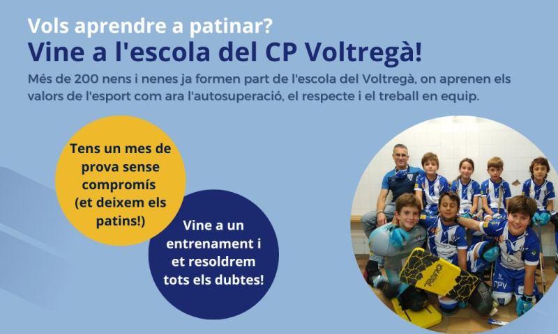 Tens entre 3 i 6 anys? Vine a l'escoleta del Voltregà!