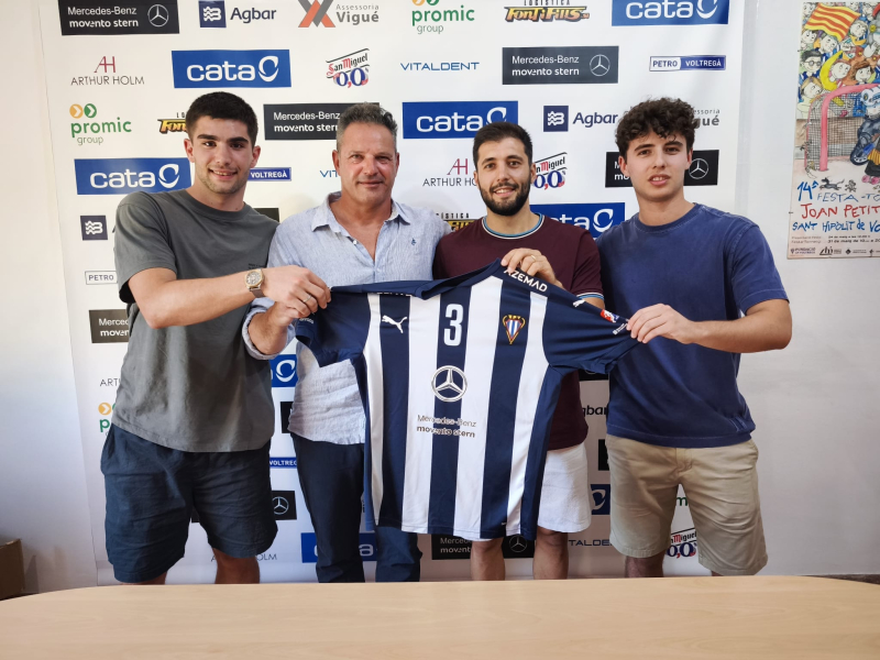 Joel Roma, David Soy, Ferran Font i Xevi Urroz en el moment de la presentació